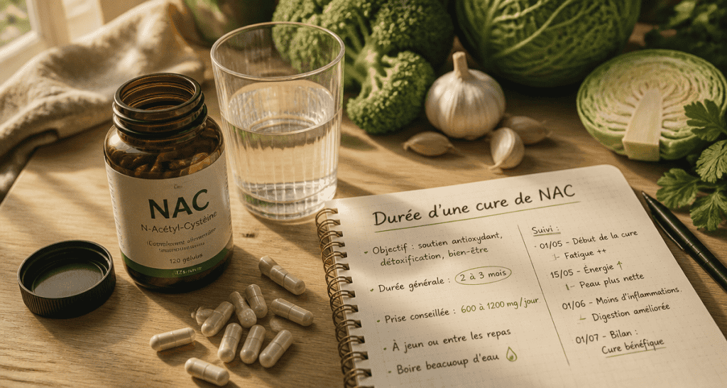 nac cure de combien de temps flacon gélules carnet