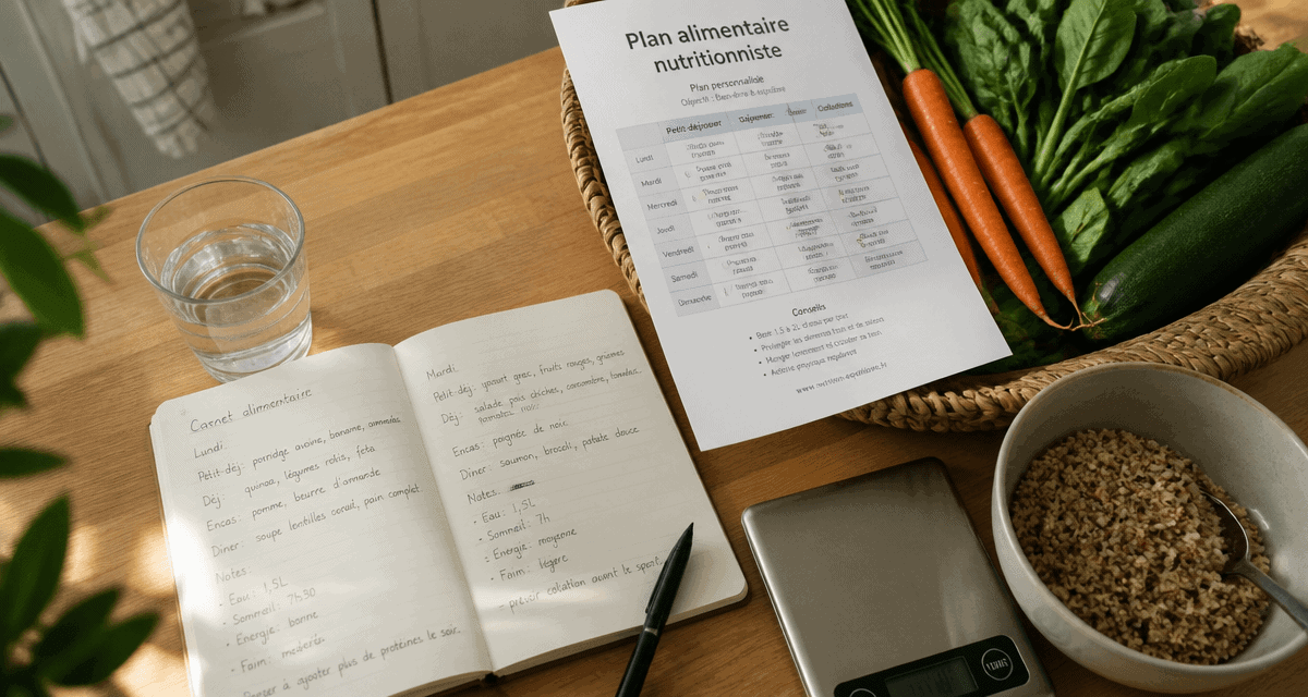 plan alimentaire nutritionniste pdf carnet légumes