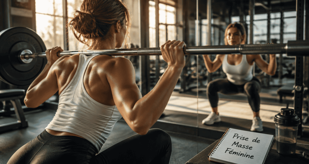 prise de masse femme squat musculation