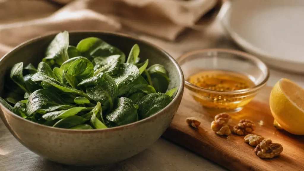 Mâche : 16 kcal, des fibres et des antioxydants pour une salade d’hiver légère