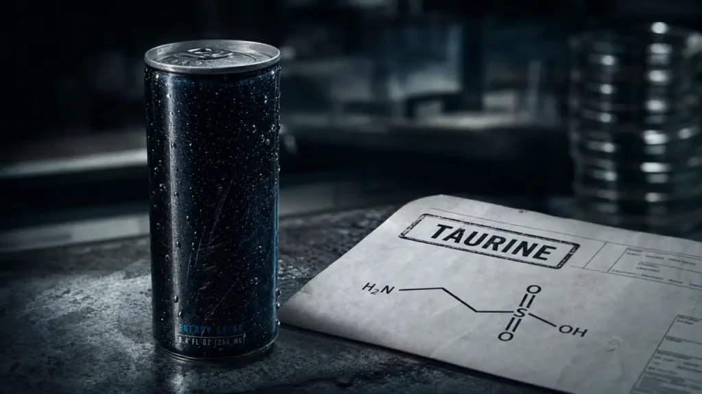 Taurine dans le Red Bull : origine synthétique, rôle réel et idées reçues