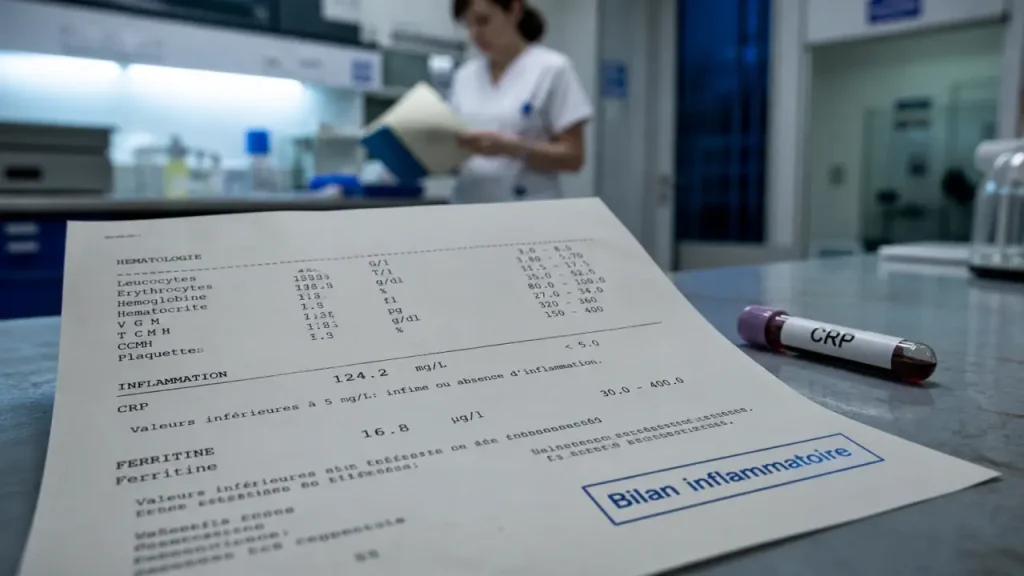 CRP dans une prise de sang : un chiffre faible rassure, un chiffre élevé s’interprète