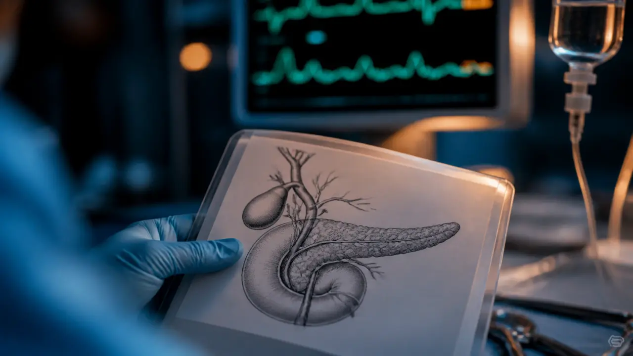 Inflammation pancreas : douleur haut du ventre irradiant dans le dos, urgence médicale