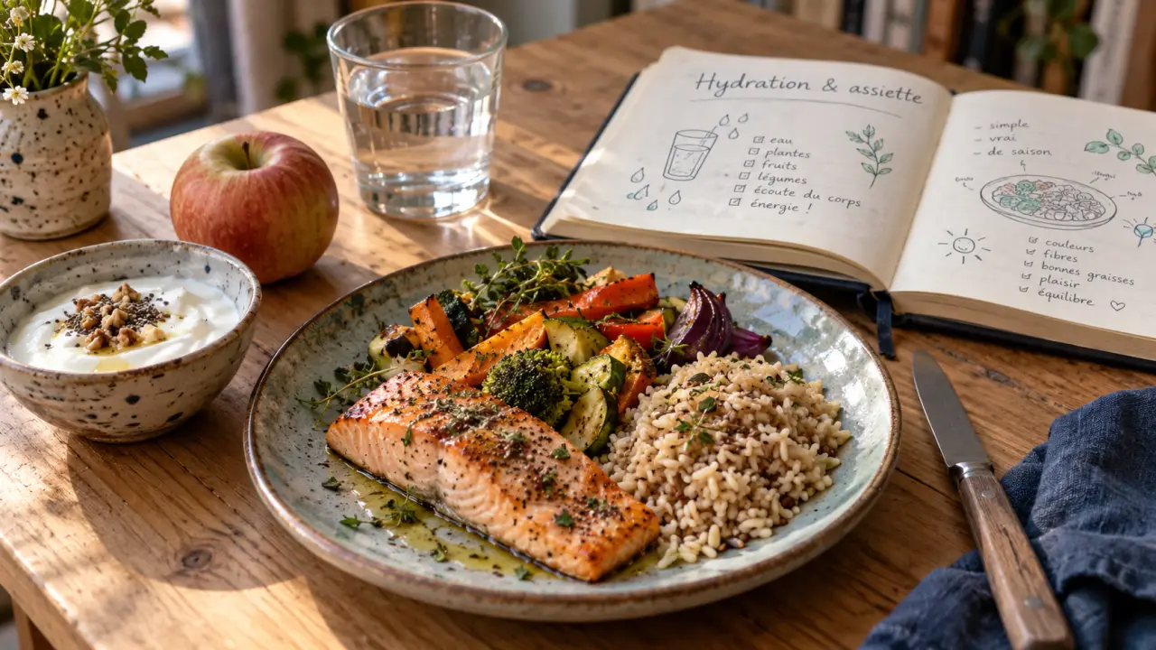 Alimentation ménopause : assiette pour préserver muscles et os