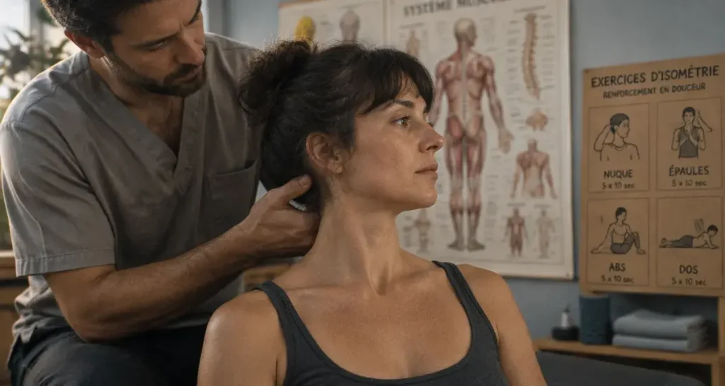 Les muscles du cou stabilisent la tête, mais leur renforcement exige une progression prudente